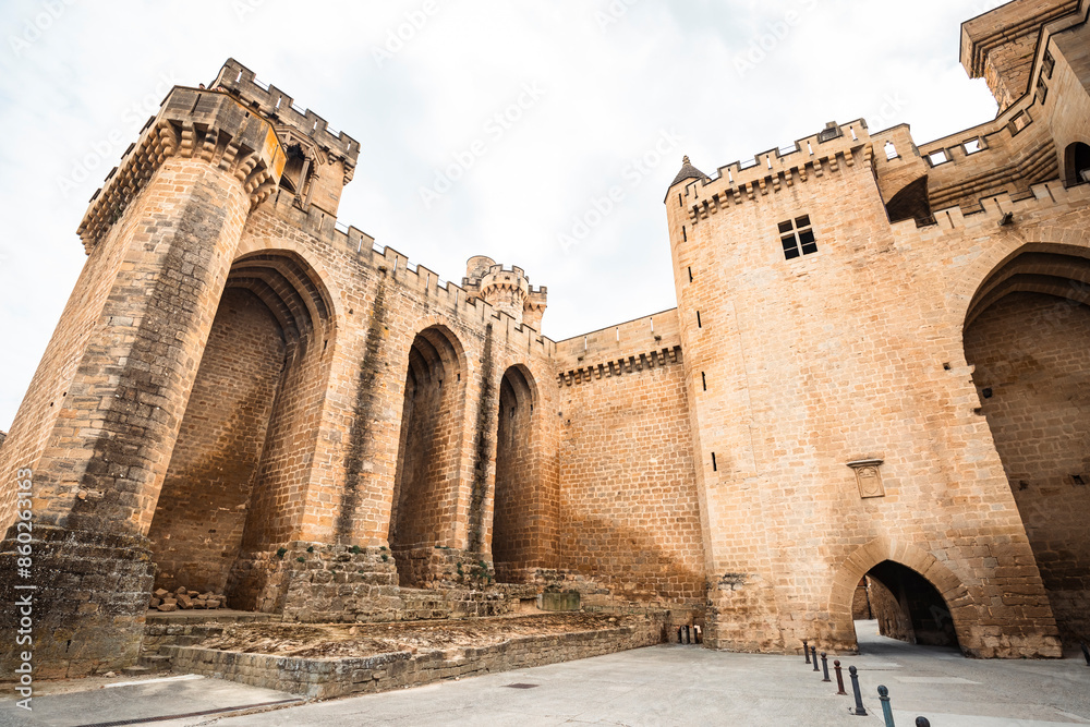 the medieval castle of Olite (Palace of the Kings of Navarre), province of Navarra, Spain the medieval castle of Olite (Palace of the Kings of Navarre), province of Navarra, Spain