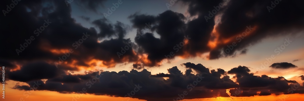 Dark Sunset view with dark clouds background wide background
Dark Sunset view with dark clouds background wide background