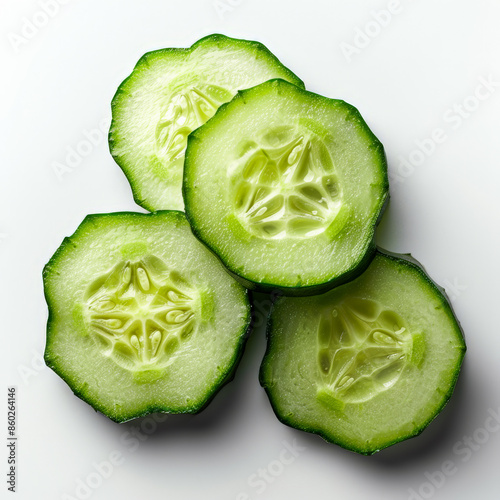cucumber slice generated by AI photo