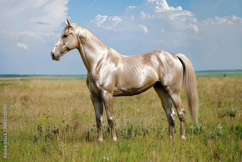 Obraz premium exotic akhal teke