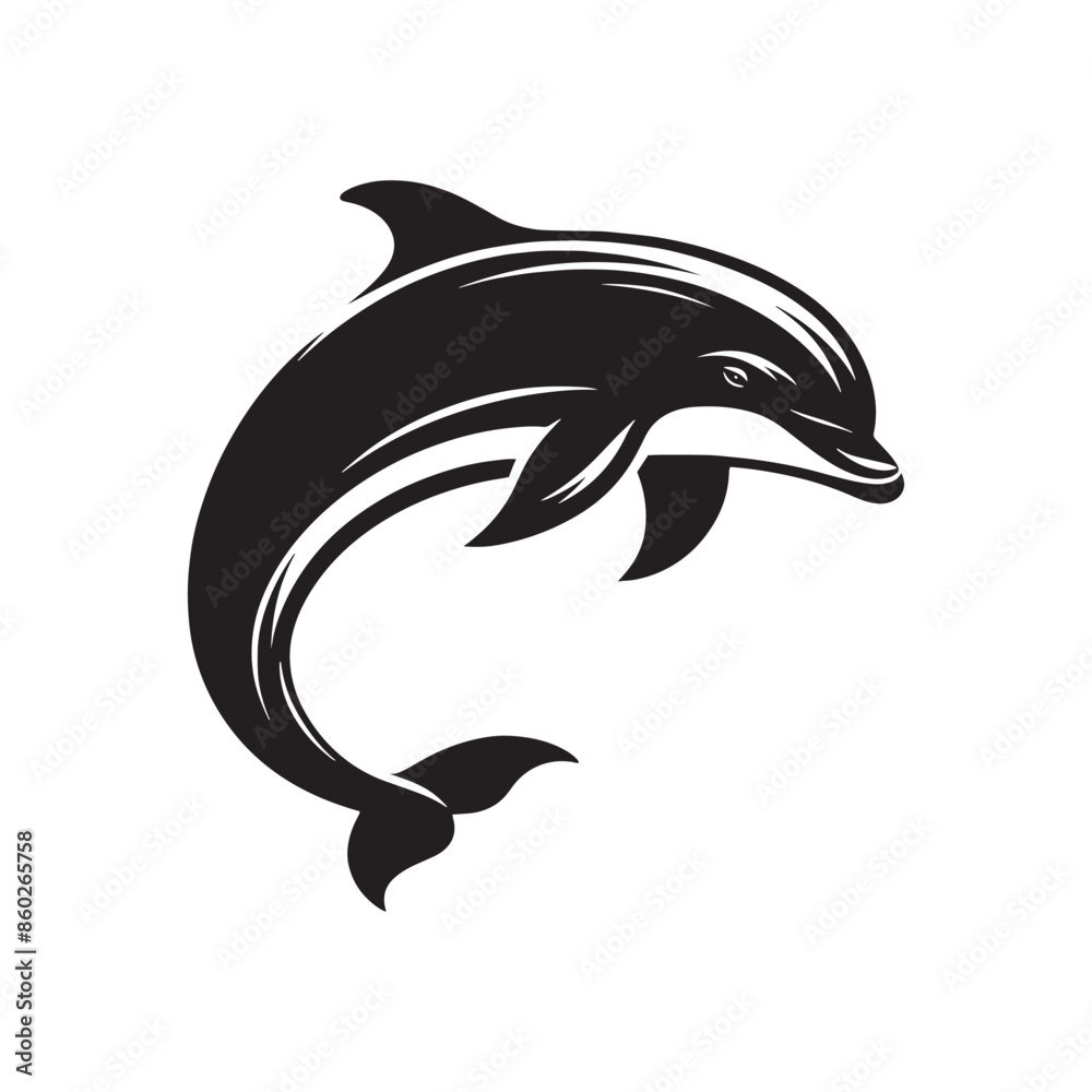 Bottlenose dolphin silhouette for versatile creative ideas - minimallest dolphin vector
Bottlenose dolphin silhouette for versatile creative ideas - minimallest dolphin vector