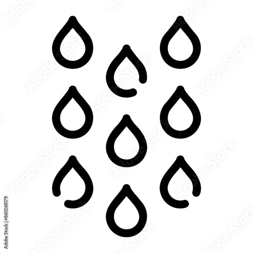 rain line icon