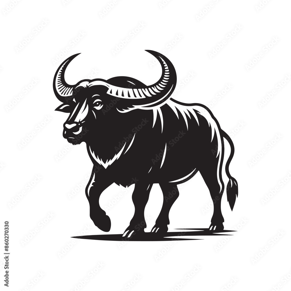 Detailed Buffalo silhouette for educational materials - Buffalo black vector
Detailed Buffalo silhouette for educational materials - Buffalo black vector