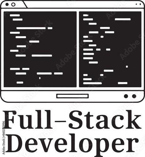 Full Stack Developer Vector