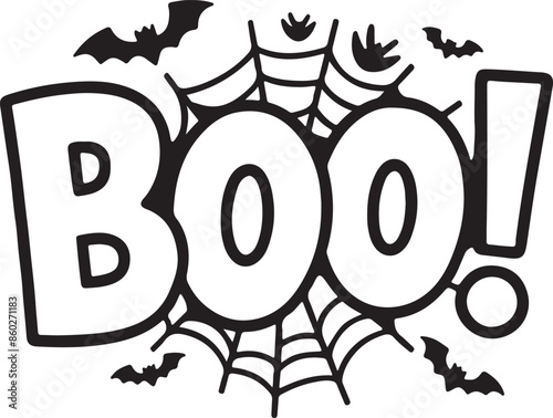 Halloween Boo Vector