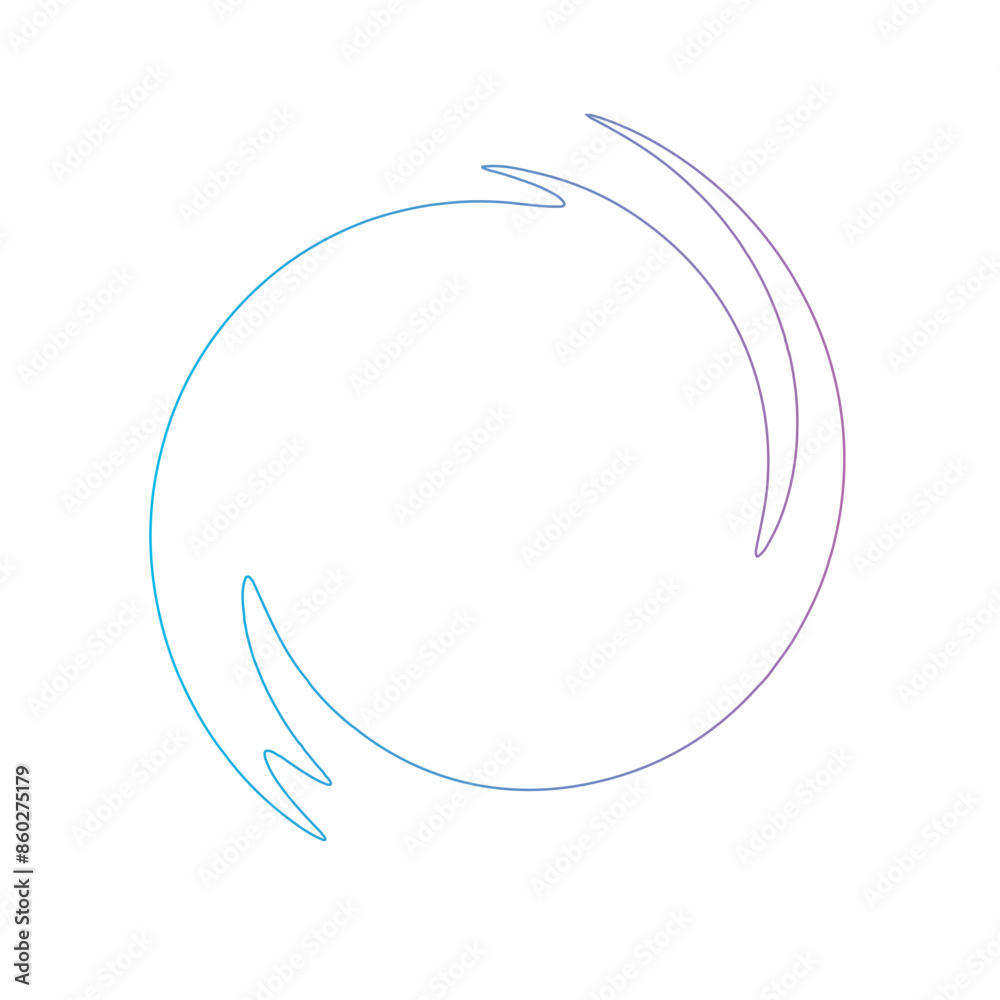 Thin line Spiral Gradient shape Thin line Spiral Gradient shape