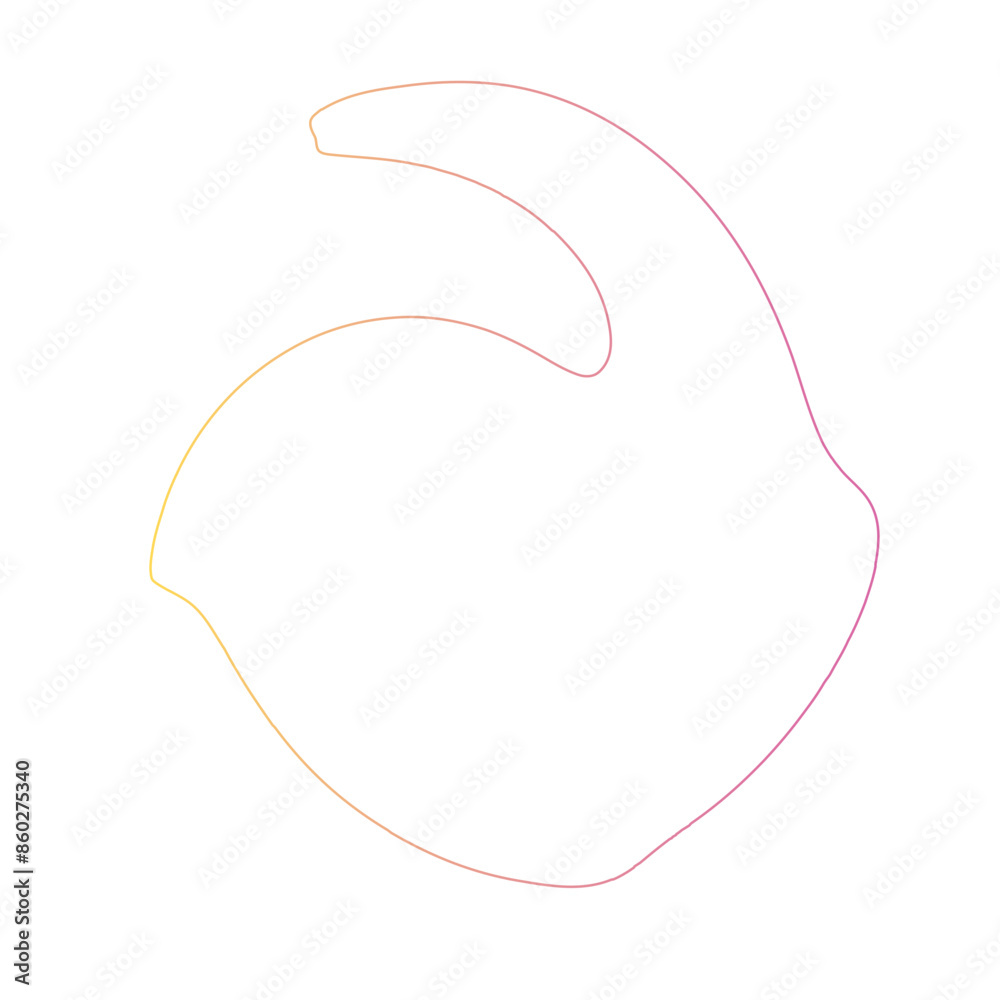 Thin line Spiral Gradient shape Thin line Spiral Gradient shape