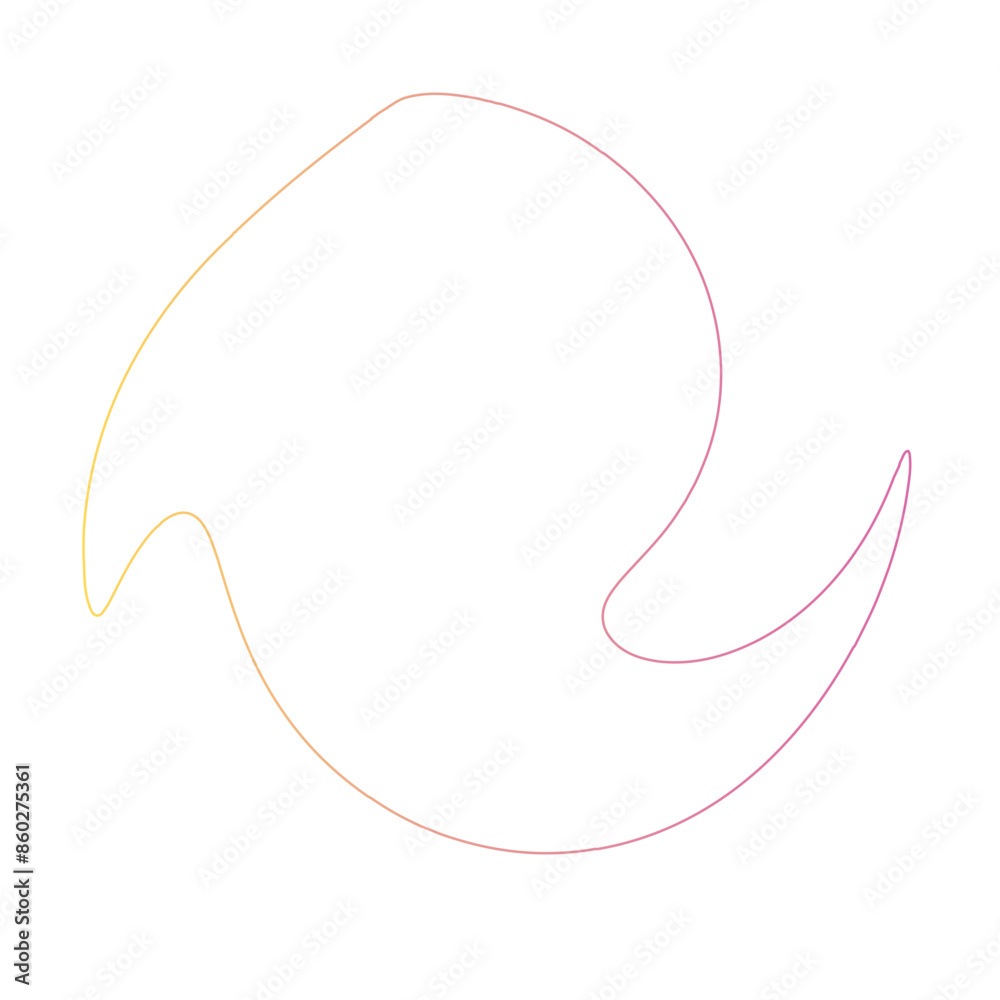 Thin line Spiral Gradient shape Thin line Spiral Gradient shape