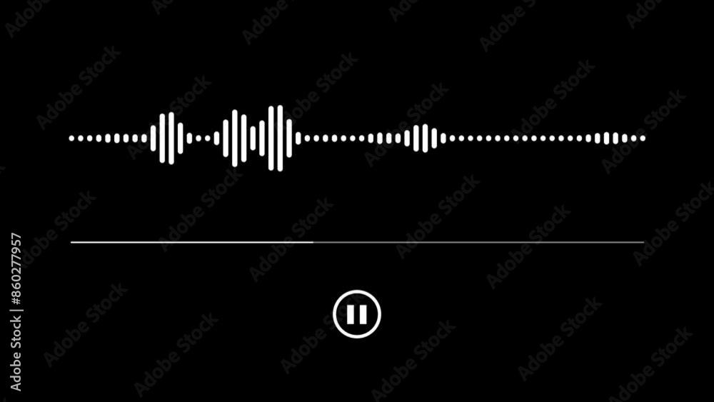 Audio spectrum stock animation video