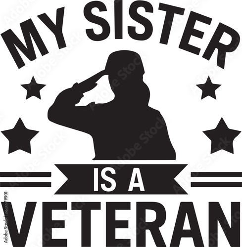 My Sister is a Veteran Vector