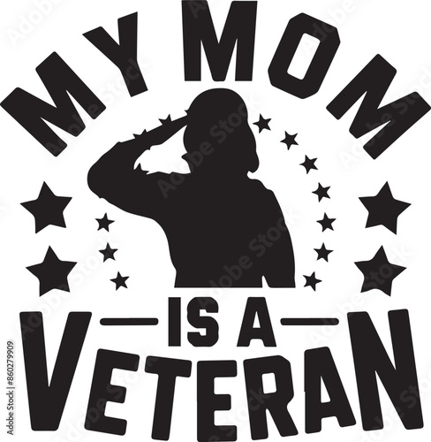 My Mom is a Veteran Vector