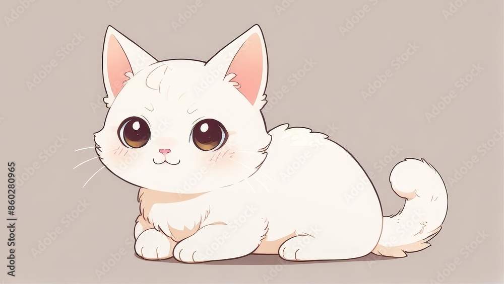 Adorable White Kitten Drawing Adorable White Kitten Drawing
