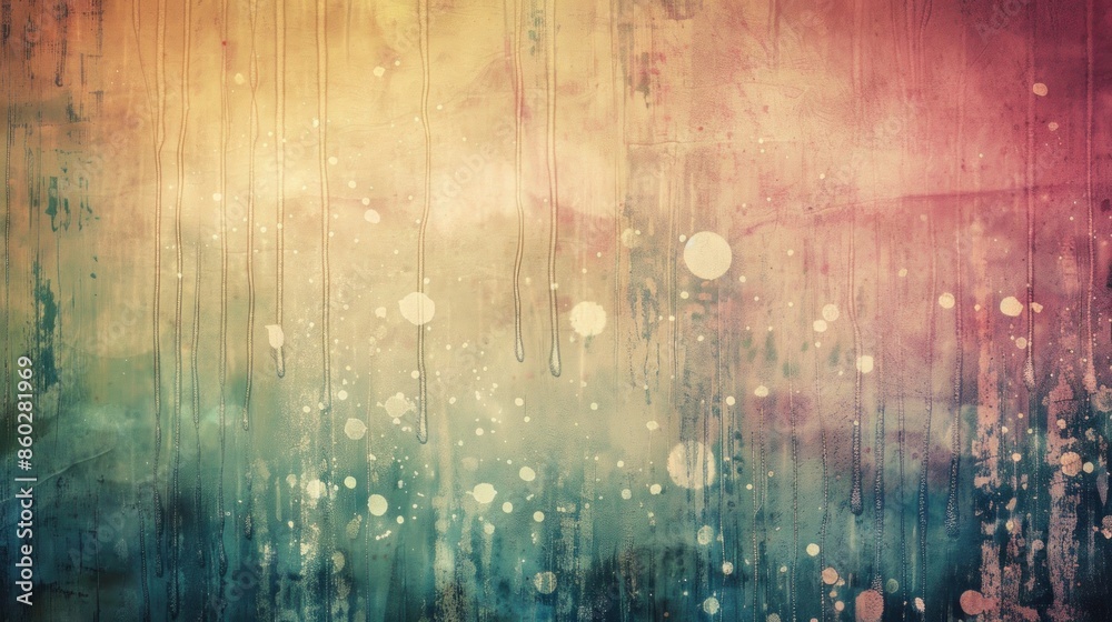 Misty layers and rainy droplets merging seamlessly in a vintage abstract grunge setting. Misty layers and rainy droplets merging seamlessly in a vintage abstract grunge setting.