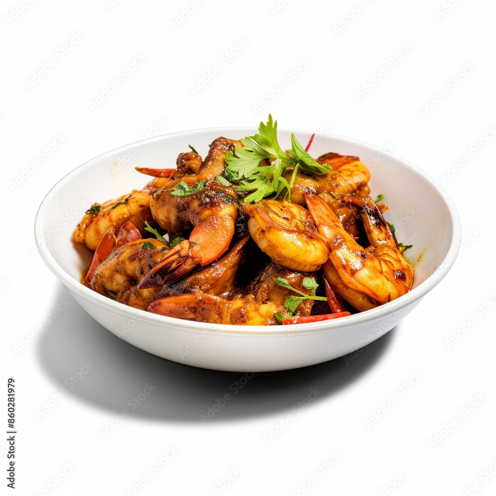 Famous food dish Isolated on a white background Famous food dish Isolated on a white background