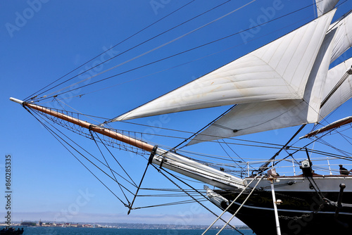 sailing ship in the harbor