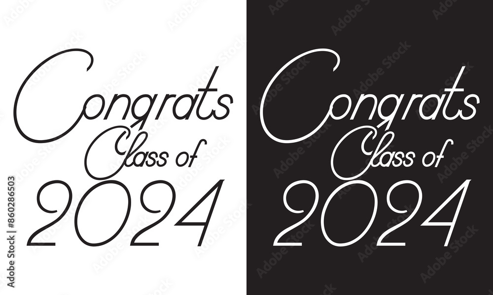 Vector illustration of black and white design for graduation ceremony ...