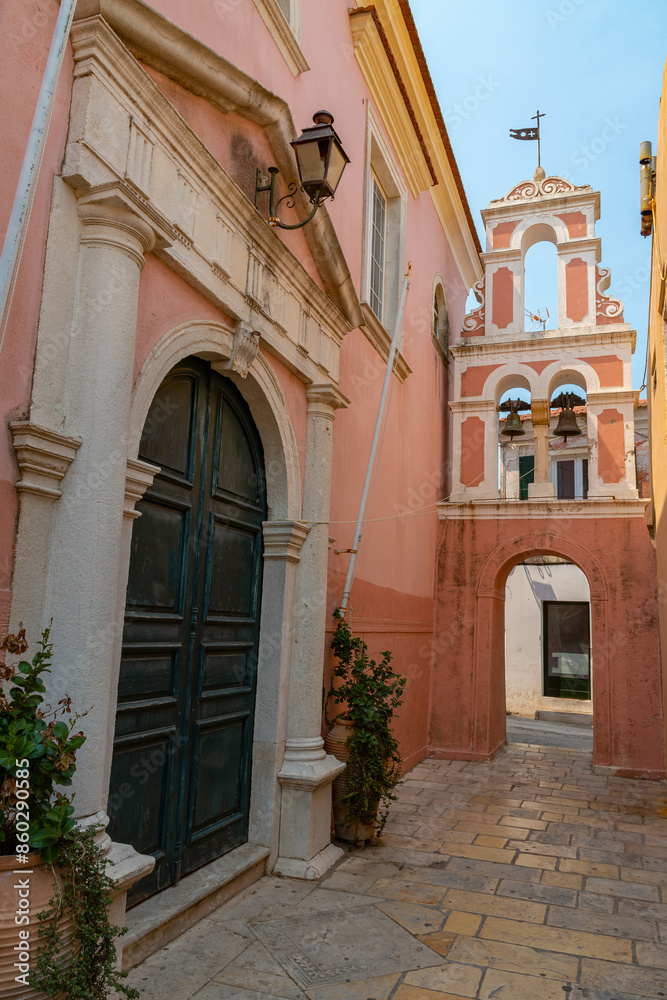 Fototapeta premium Analipsi church in Gaios, Paxi island, Greece