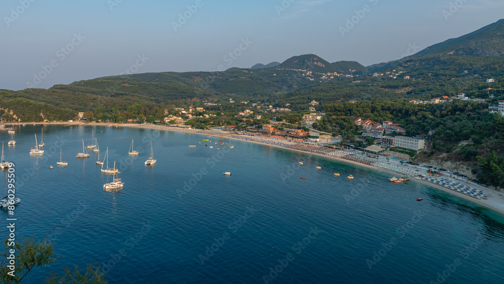 Valtos beach in Parga, Greece