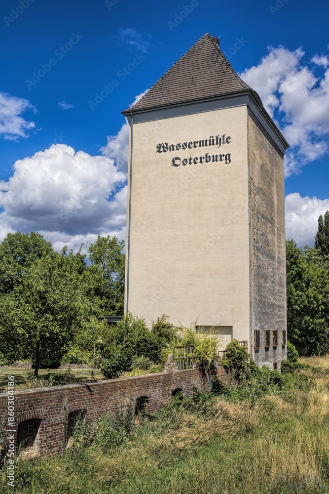 osterburg, deutschland - alte wassermühle in der altstadt