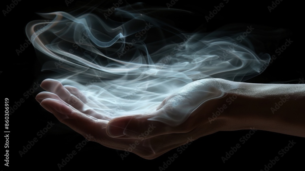 Glowing fantasy hand concept. Glowing fantasy hand concept.
