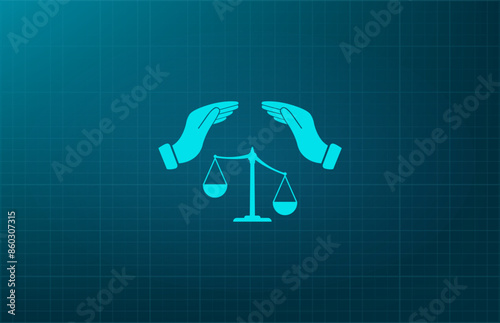 Vector illustration, blue background.