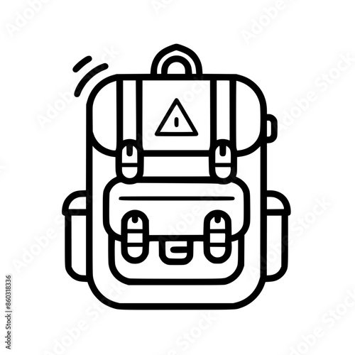 backpack icon, backpack svg, backpack png, backpack vector, suitcase icon, travel icon, vacation icon, baggage icon, bag icon, business icon, tourism icon, luggage icon, holiday icon, summer icon, tra photo