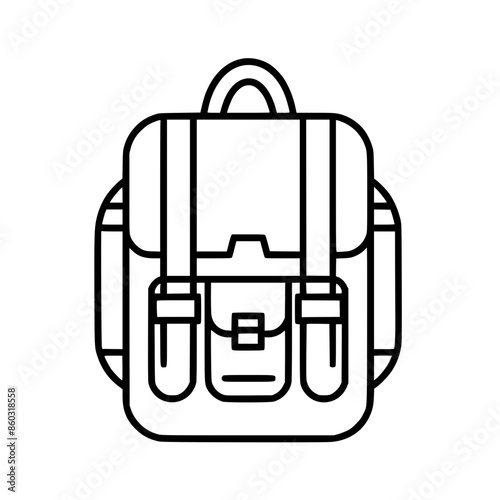 backpack icon, backpack svg, backpack png, backpack vector, suitcase icon, travel icon, vacation icon, baggage icon, bag icon, business icon, tourism icon, luggage icon, holiday icon, summer icon, tra photo