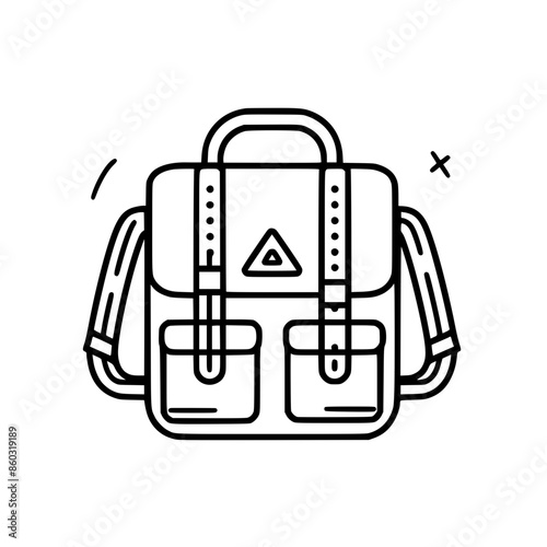 backpack icon, backpack svg, backpack png, backpack vector, suitcase icon, travel icon, vacation icon, baggage icon, bag icon, business icon, tourism icon, luggage icon, holiday icon, summer icon, tra photo