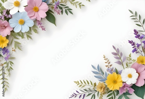 A floral light background