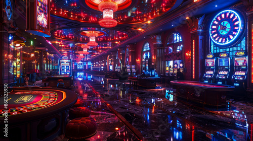 casino interior generated by AI