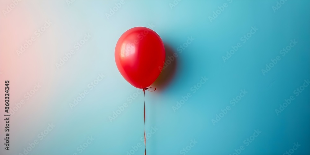 Balloon standing alone against a plain background. Concept Balloon Photography, Minimalist Background, Solo Balloon Shot, Simple Composition Balloon standing alone against a plain background. Concept Balloon Photography, Minimalist Background, Solo Balloon Shot, Simple Composition