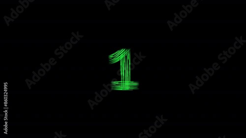 Colorful neon letters from A-Z, numbers and symbols.