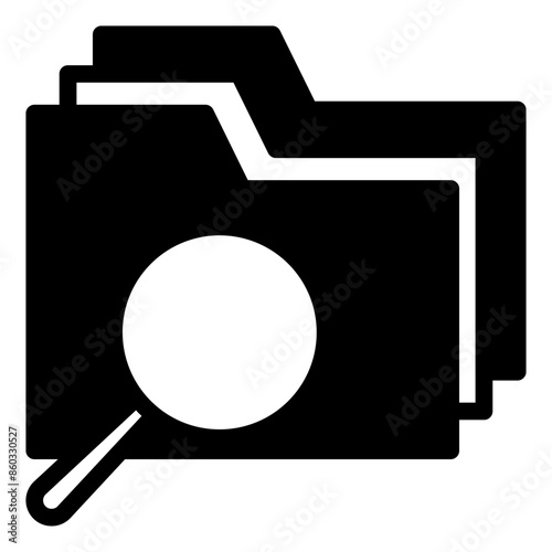 find  glyph  icon vector illustration isolated on white background