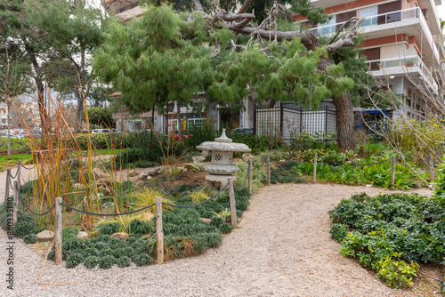 Obraz na płótnie The Japanese garden of Athens, at Nereidon park on Michalakopoulou Street w salonie