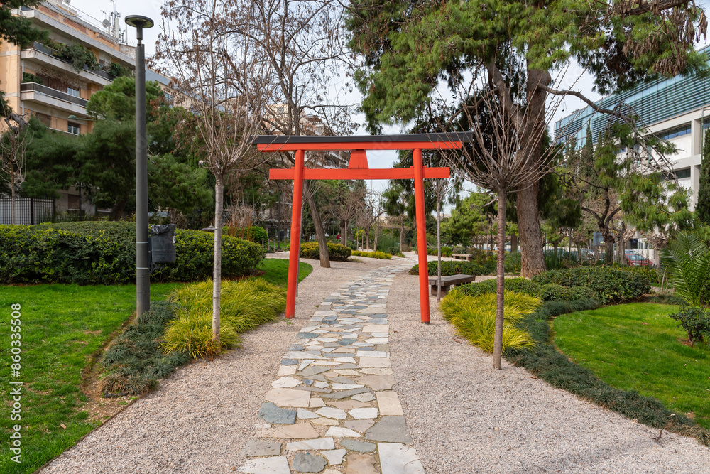 The Japanese garden of Athens, at Nereidon park on Michalakopoulou Street The Japanese garden of Athens, at Nereidon park on Michalakopoulou Street