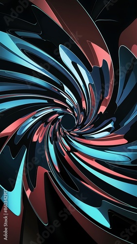 Wallpaper Mural Abstract background with dynamic effect. Modern pattern Wallpaper Torontodigital.ca