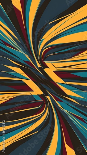 Wallpaper Mural Abstract background with dynamic effect. Modern pattern Wallpaper Torontodigital.ca