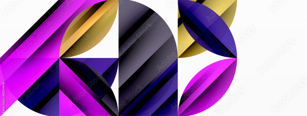 Circles and round shapes geometric minimal background Circles and round shapes geometric minimal background