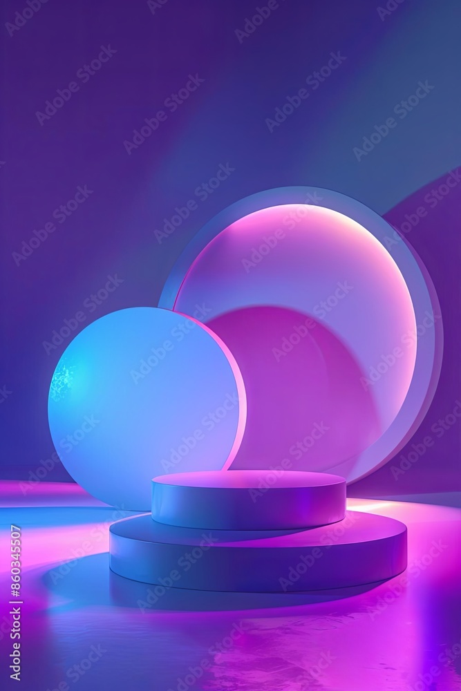 Abstract Geometric Neon Background with Purple and Pink Hues Abstract Geometric Neon Background with Purple and Pink Hues