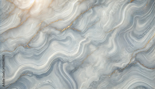白とグレーと金色の大理石模様のテクスチャー素材