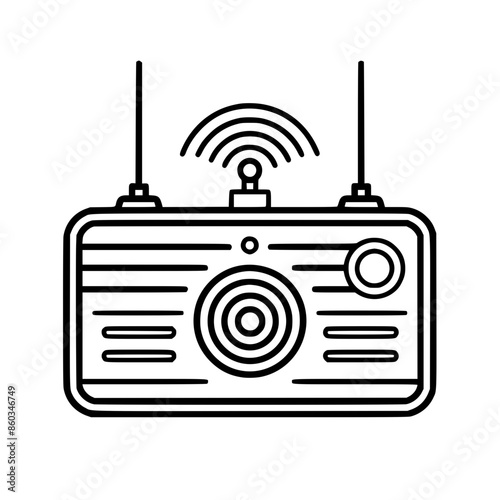 Radio icon, technology icon, communication icon, music icon, broadcast icon, microphone icon, speaker icon, web icon, website icon, mobile icon, business icon, internet icon, media icon, network icon,