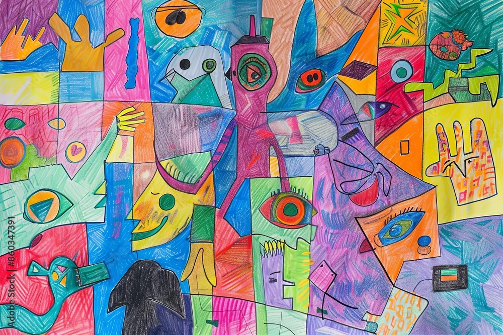 Colorful Abstract Geometric Art
Colorful Abstract Geometric Art