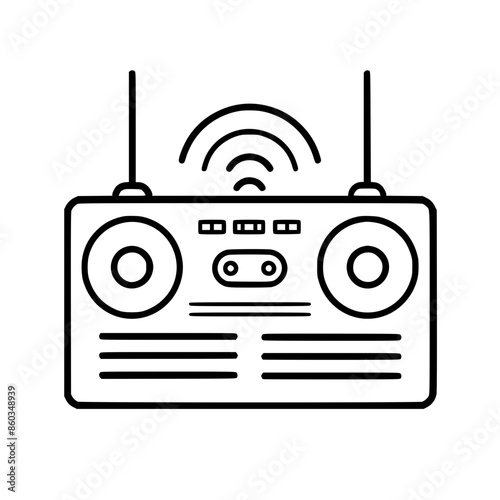 Radio icon, technology icon, communication icon, music icon, broadcast icon, microphone icon, speaker icon, web icon, website icon, mobile icon, business icon, internet icon, media icon, network icon,