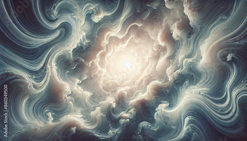 光と波のような大理石タッチのテクスチャー素材