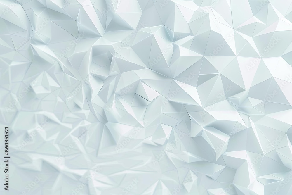 Abstract geometric background with white and silver tones
