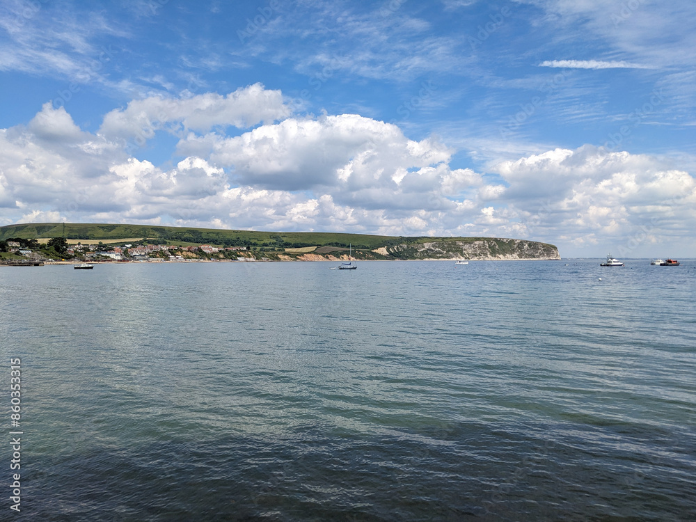 Swanage Bay in Dorset, UK