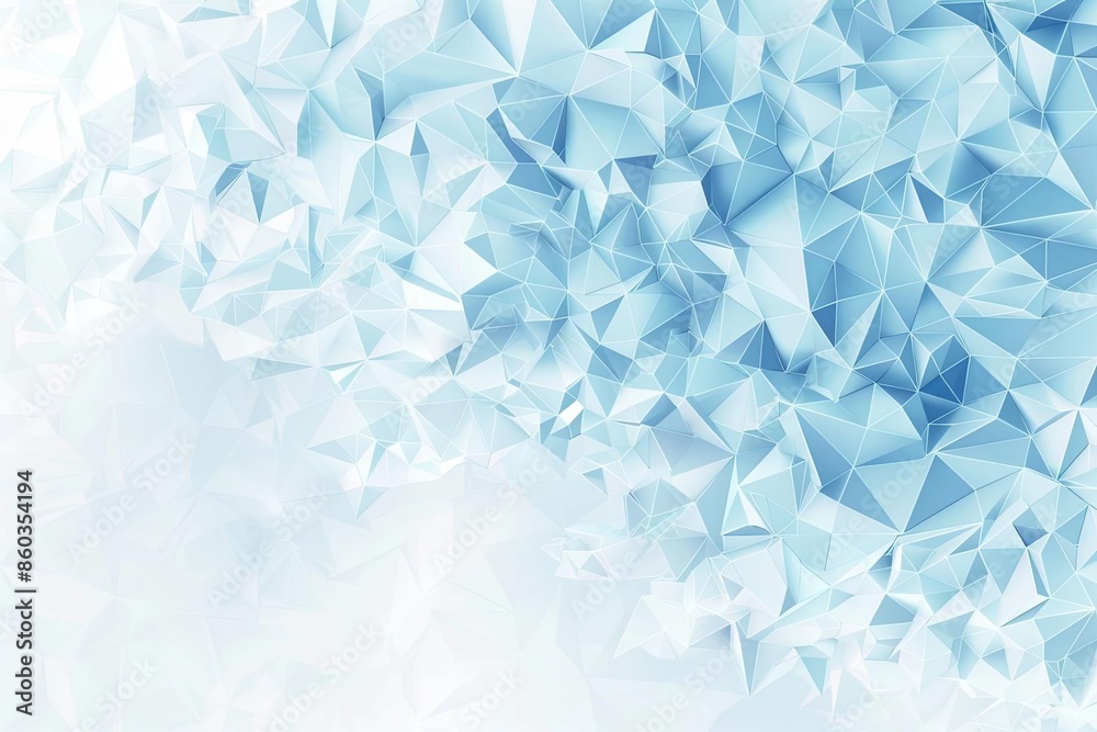 Abstract blue geometric background with polygons
