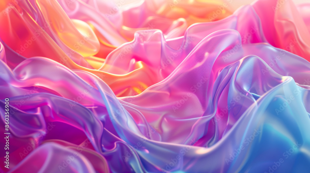 Obraz premium Copy space. Colorful abstract background with bright waves. Smooth waves in different colors. Backgrounds concept.