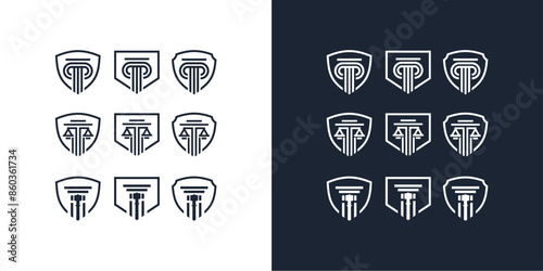 Amazing Vector set of law firm logo, can be used in various media easily, editable, Exclusive photo