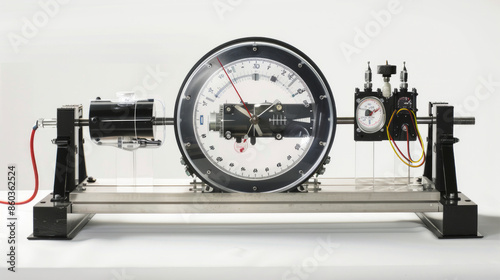 Pitot-static Tester: Simulates airspeed and altitude conditions for testing pitot-static systems isolated on white background photo